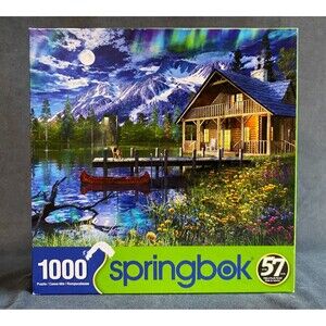 1000 Piece Puzzle Moon Cabin Retreat